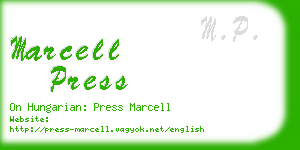 marcell press business card